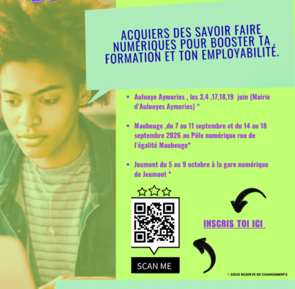 Affiche formation Boost ta Qualif Savoir Uni Avesnois