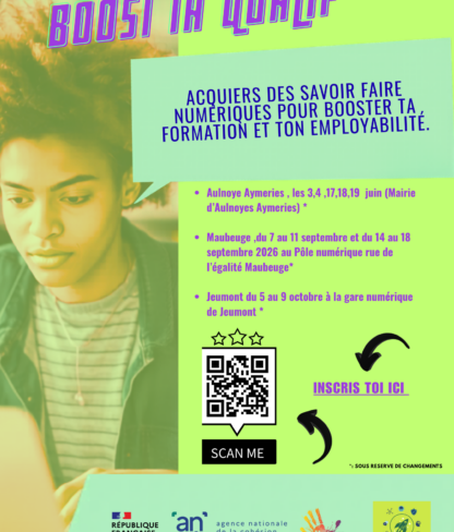 Affiche formation Boost ta Qualif Savoir Uni Avesnois